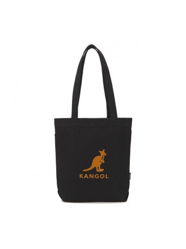 Kangol Flocking Simbol Canvas Eco Bag- Black 0041